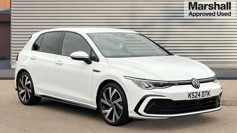 White Used 2024 VW Golf VIII R-line Hatchback | £23,490 (Fair price) - Image 1/4