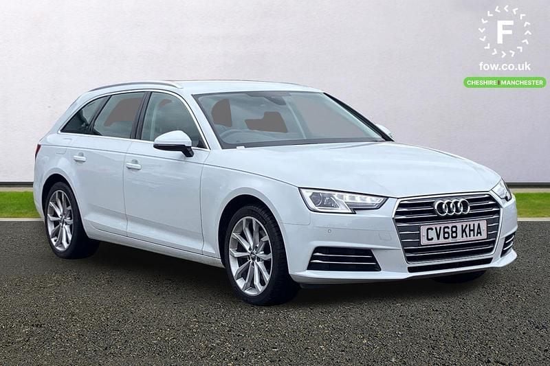 White Used 2018 Audi A4 Design Estate | £13,399 (Good price) - Image 1/3