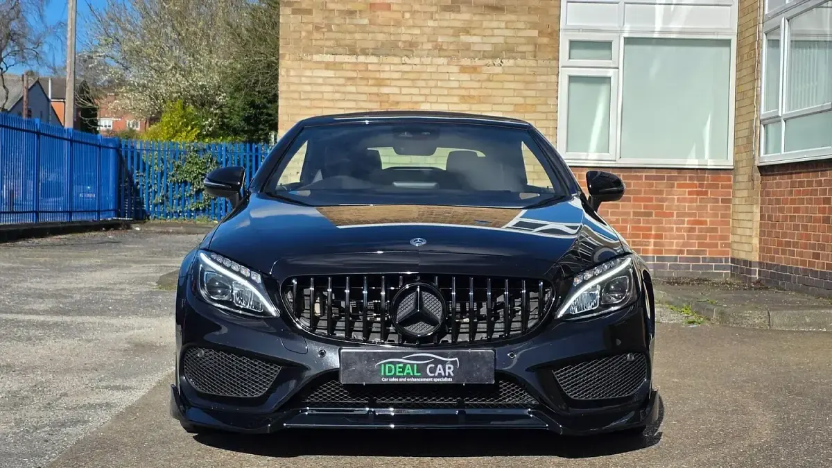 Used Mercedes C220 AMG line 2017 Black Cabriolet