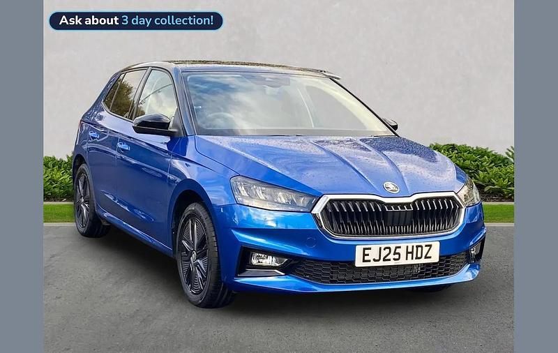 Blue New 2025 Skoda Fabia Design Edition Hatchback | £17,480 (Fair price) - Image 1/3