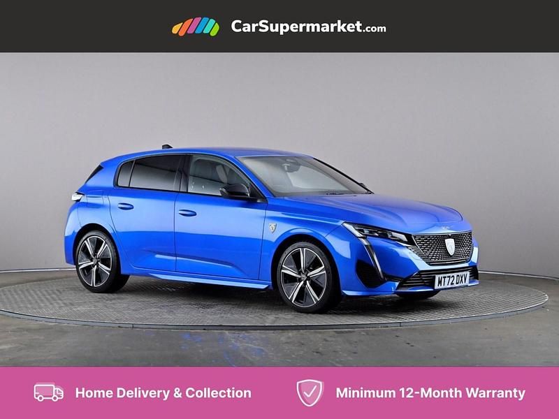 Blue Used 2022 Peugeot 308 GT Hatchback | £15,697 (Fair price) - Image 1/4