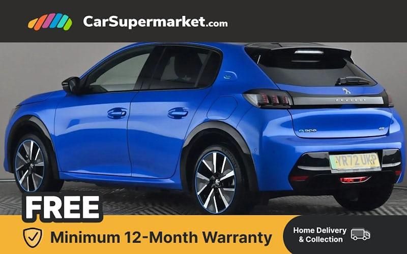 Used Peugeot e-208 Premium 100 kW (136 HP) 2022 Blue Hatchback