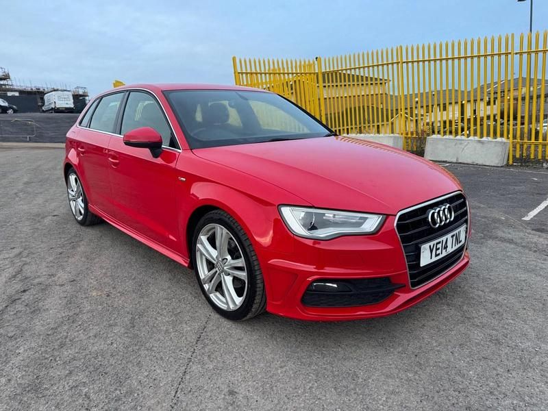 Used Audi A3 Sportback S-Line 2014 Red Hatchback