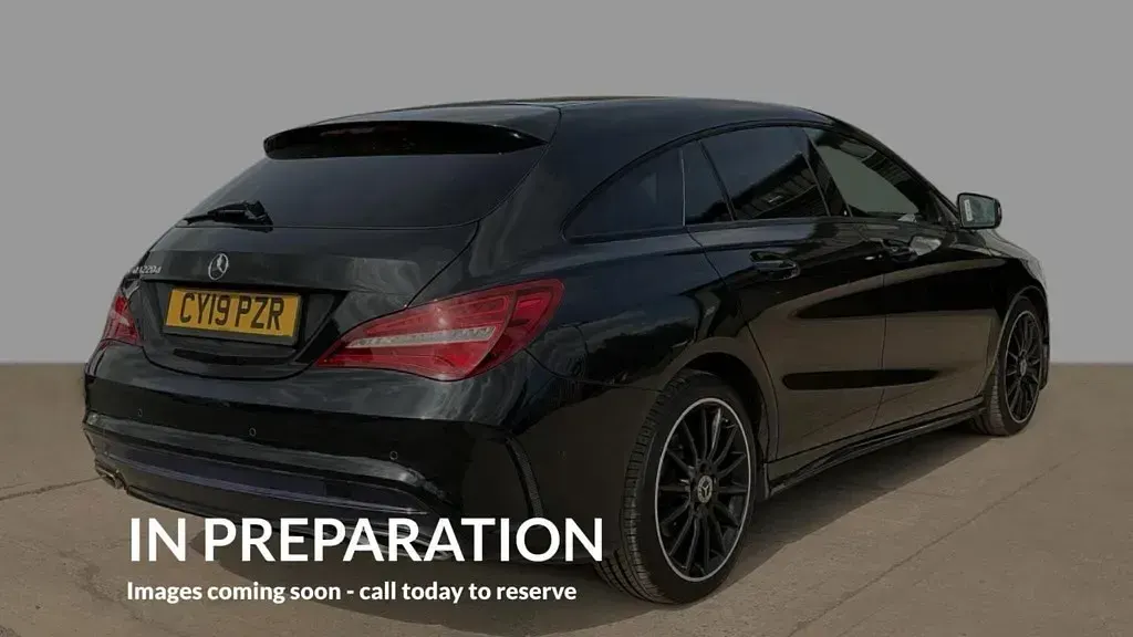 Used Mercedes CLA220 AMG line 170 HP (125 kW) 2019 Black Coupe