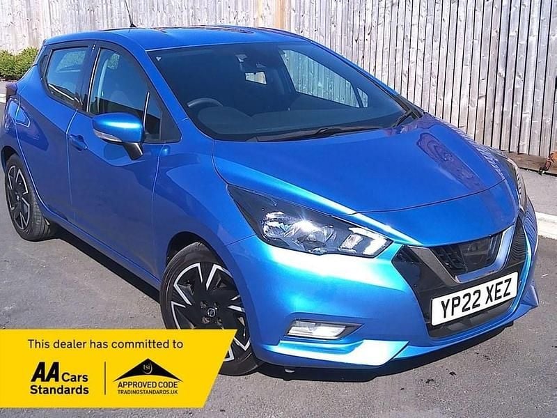 Used Nissan Micra Acenta 92 HP (67 kW) 2022 Blue Hatchback