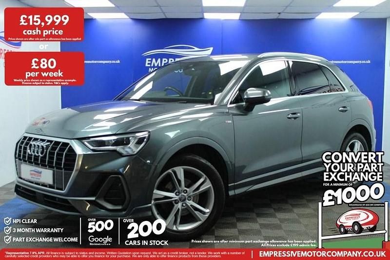Used Audi Q3 S-Line 150 HP (110 kW) 2019 Grey SUV