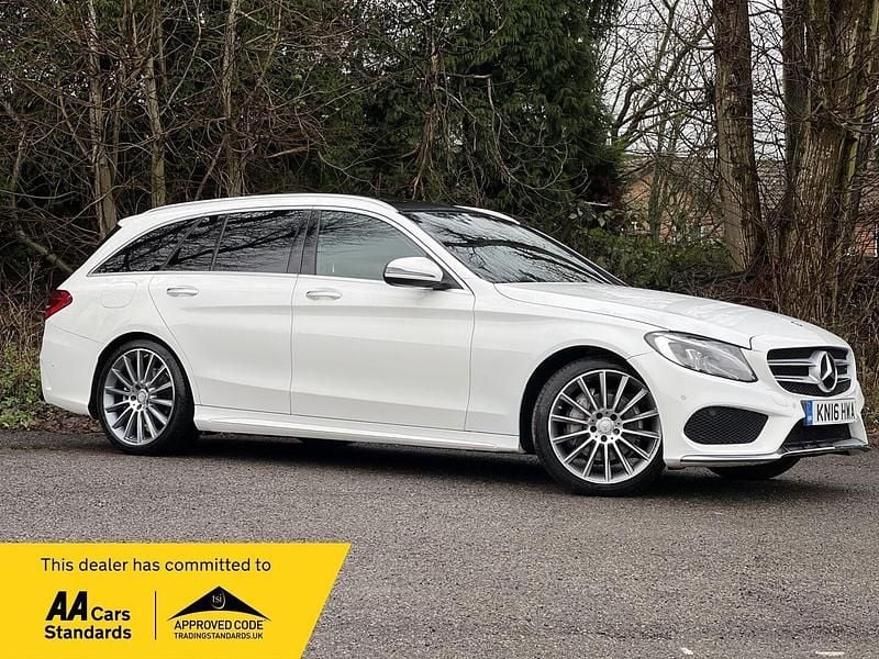 Used Mercedes C220 AMG Line Premium 2016 White Estate