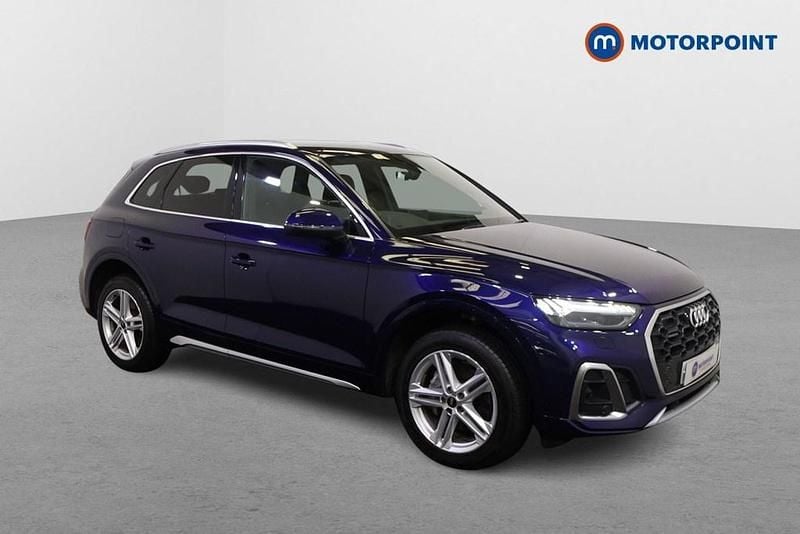 Blue Used 2021 Audi Q5 S-Line SUV | £28,699 (Fair price) - Image 1/4