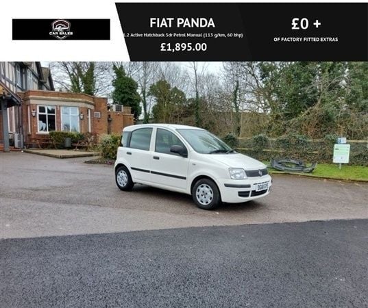White Used 2011 Fiat Panda Active Hatchback | £1,599 (Good price) - Image 1/1