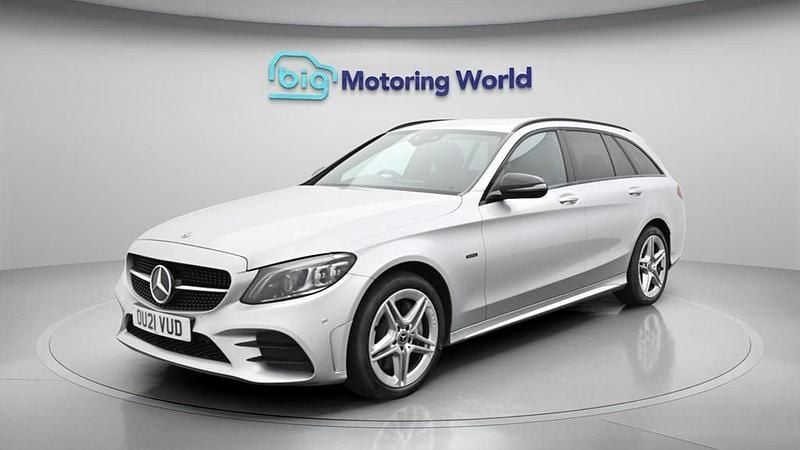 Used Mercedes C300e AMG line 2021 Silver Estate