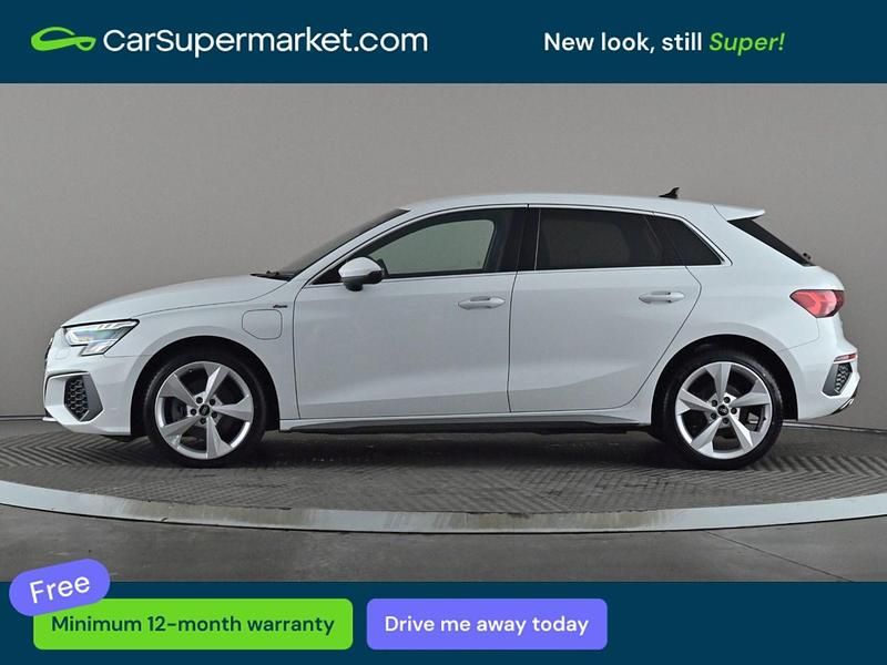 Used Audi A3 e-tron S-Line 2023 White Hatchback