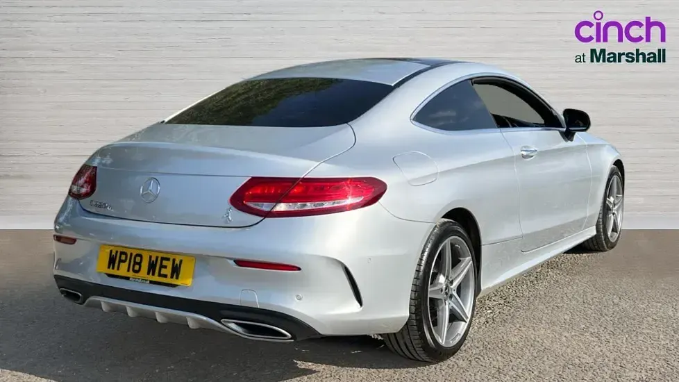 Used Mercedes C220 AMG Line Premium 170 HP (125 kW) 2018 Silver