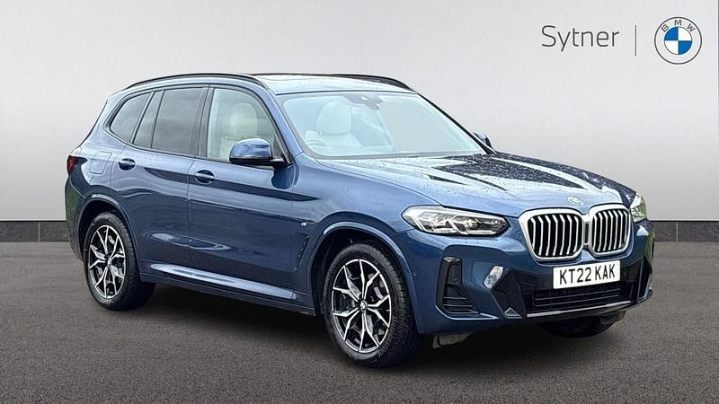 Blue Used 2022 BMW X3 M Sport SUV | £40,000 (Fair price) - Image 1/4