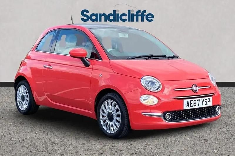 Colour Used 2017 Fiat 500 Lounge Hatchback | £6,314 (Fair price) - Image 1/4