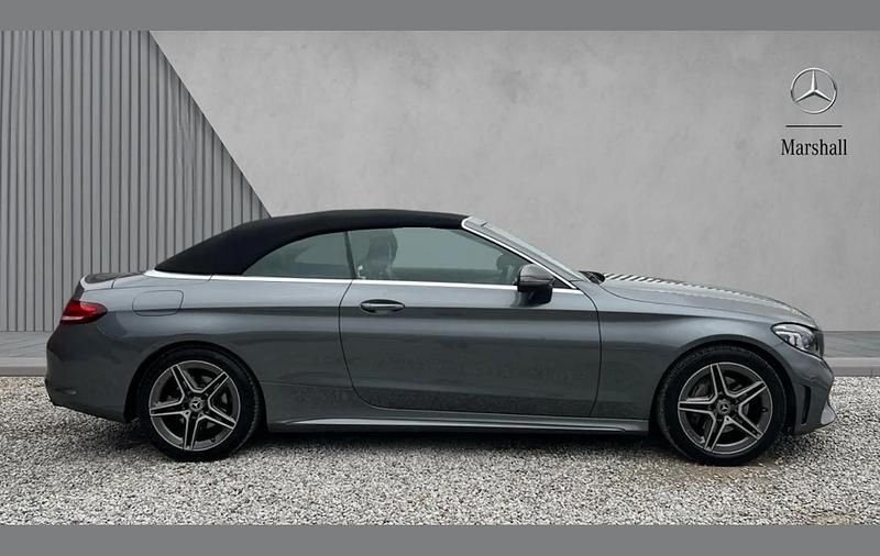 Used Mercedes C200 AMG line 180 HP (132 kW) 2022 Grey Cabriolet