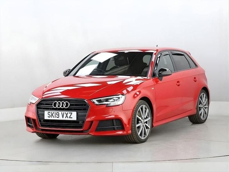 Used Audi A3 Sportback Black Edition 150 HP (110 kW) 2019 Red Hatchback