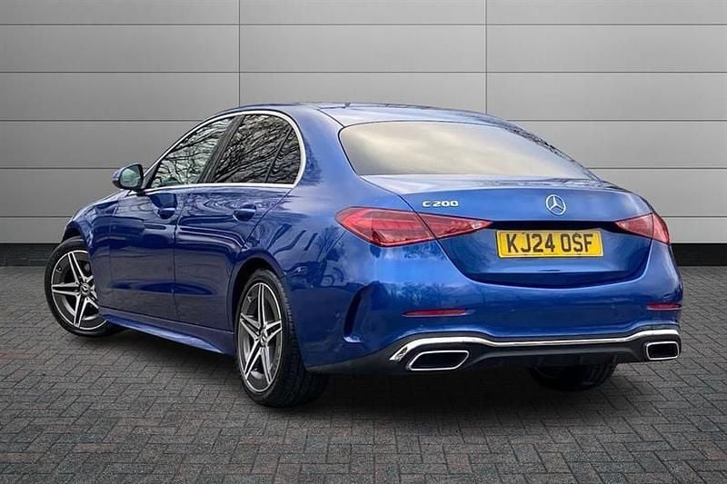 Used Mercedes C200 AMG line 204 HP (150 kW) 2024 Spectral blue Sedan