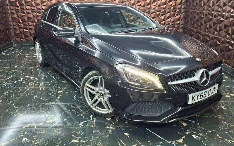 Used Mercedes A200 AMG Line Premium Plus 136 HP (100 kW) 2018 Black Hatchback