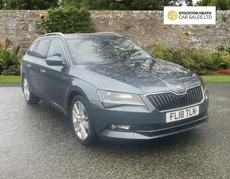 Grey Used 2018 Skoda Superb SE L Executive Estate | £13,995 (Fair price) - Image 1/4