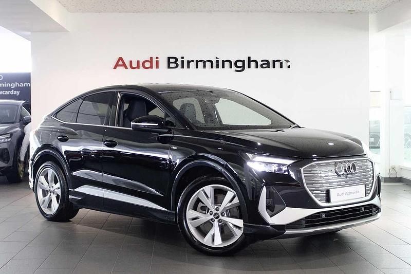 Black Used 2024 Audi Q4 e-tron S-Line SUV | £34,500 (Super price) - Image 1/4