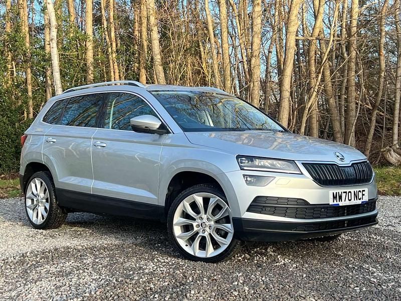 Used Skoda Karoq SE L 115 HP (84 kW) 2020 Silver SUV