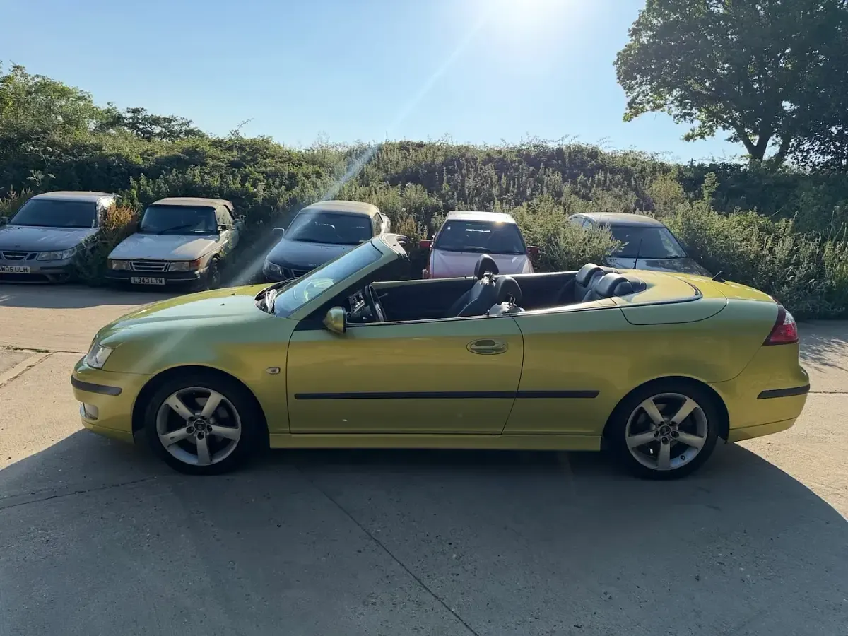 Used Saab 9-3 Vector 147 HP (108 kW) 2006 Yellow Cabriolet