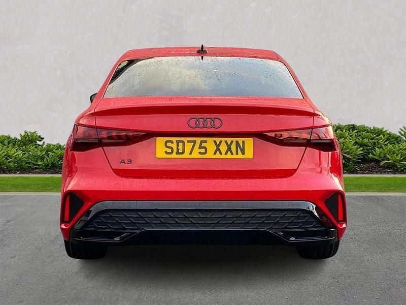 Used Audi A3 Black Edition 150 HP (110 kW) 2025 Red Sedan