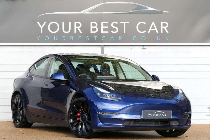 Blue Used 2021 Tesla Model 3 Performance Sedan | £15,814 (Super price) - Image 1/2
