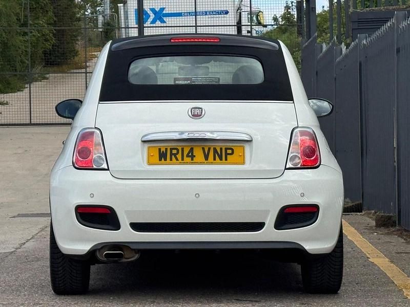 Used Fiat 500 S 69 HP (50 kW) 2014 White Cabriolet