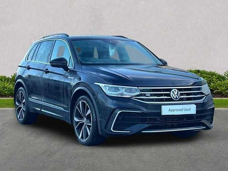 Black Used 2021 VW Tiguan R-line SUV | £22,710 (Fair price) - Image 1/4