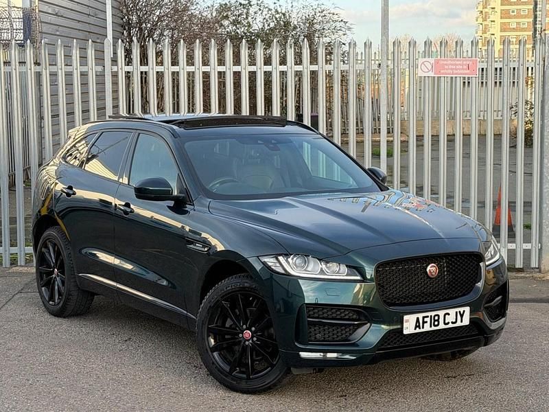 Begagnad Jaguar F-Pace R-Sport 2018 Grön SUV