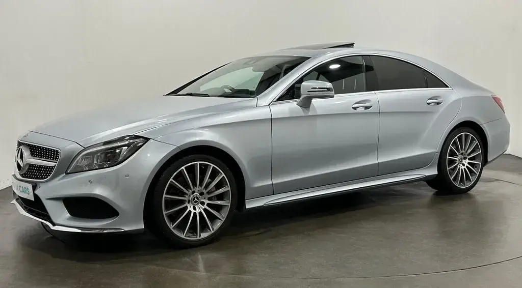 Used Mercedes CLS350 AMG line 258 HP (189 kW) 2017 Silver Coupe