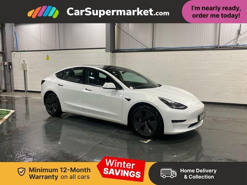 White Used 2022 Tesla Model 3 RWD Sedan | £20,497 (Fair price) - Image 1/4