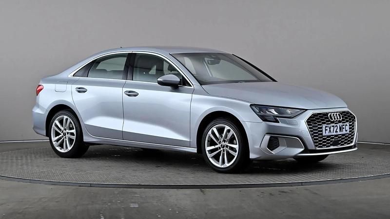 Silver Used 2022 Audi A3 Sport Sedan | £18,498 (Good price) - Image 1/4