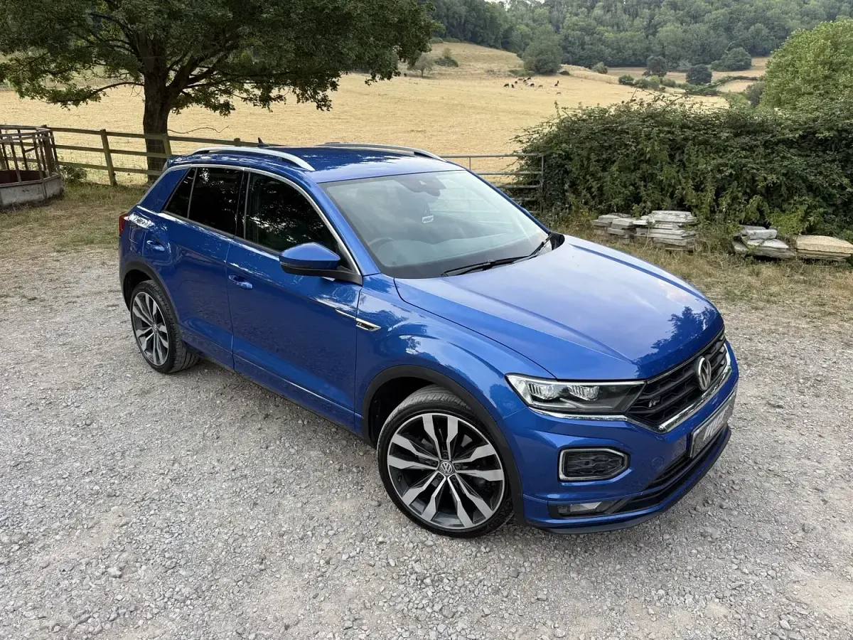 Used VW T-Roc R-line 150 HP (110 kW) 2019 Blue SUV