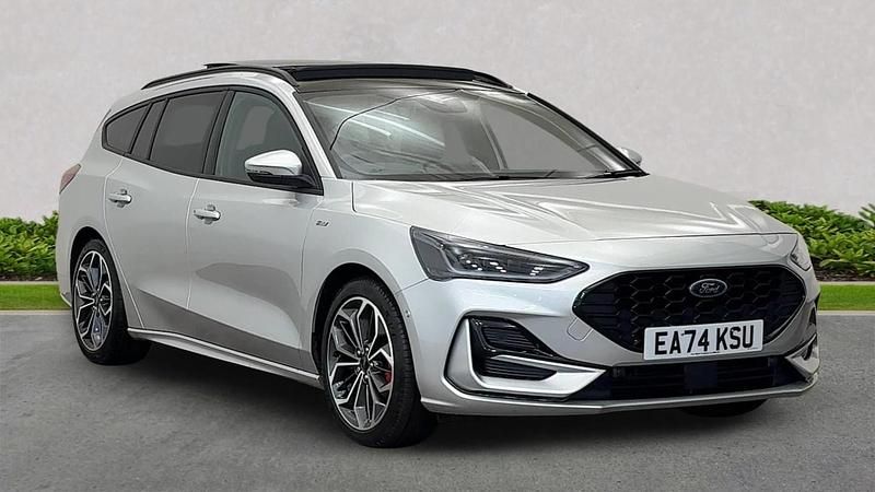 Silver Used 2024 Ford Focus ST-Line X Estate | £22,299 (Expensive) - Image 1/4