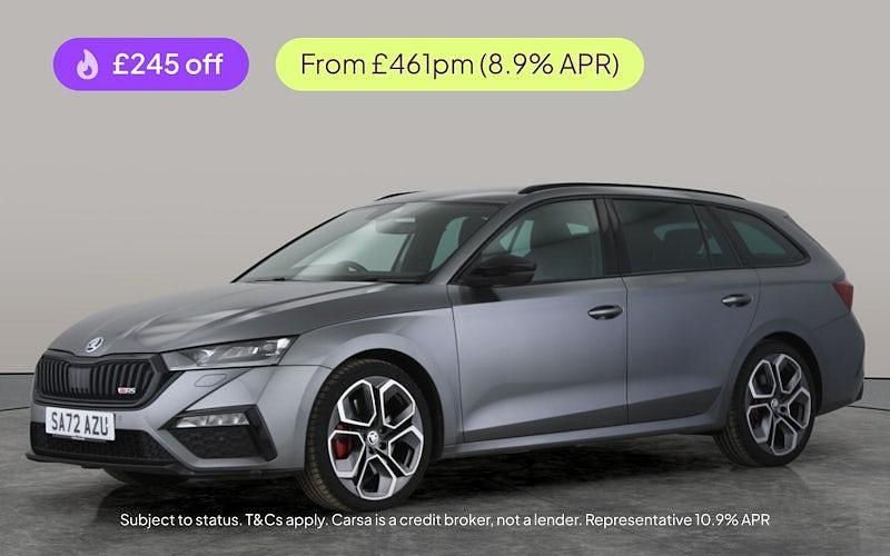 Grey Used 2022 Skoda Octavia vRS Estate | £25,057 (Expensive) - Image 1/3