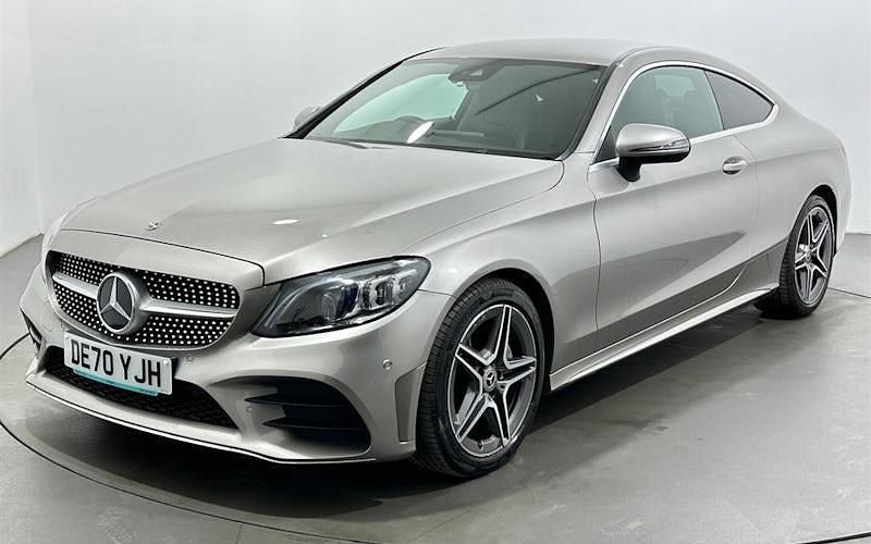 Used Mercedes C200 AMG Line Premium 184 HP (135 kW) 2020 Silver Coupe