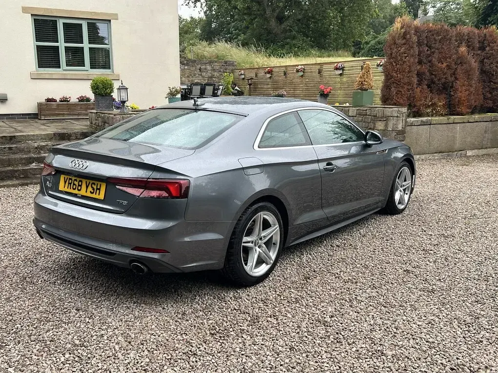Used Audi A5 S-Line 190 HP (139 kW) 2018 Grey Coupe