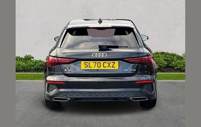 Used Audi A3 S-Line 147 HP (108 kW) 2020 Black Hatchback
