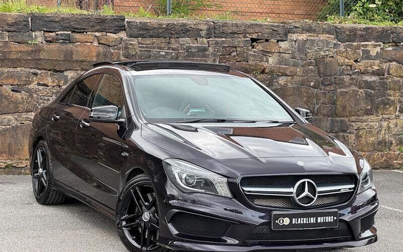 Mauve/purple Used 2014 Mercedes CLA45 AMG AMG Sedan | £18,995 (Fair price) - Image 1/4