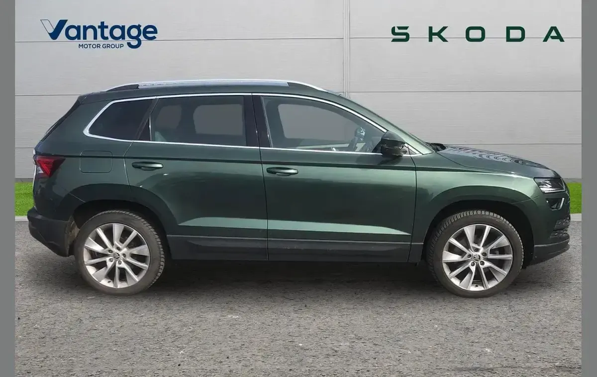 Used Skoda Karoq SE L 150 HP (110 kW) 2018 Emerald green metallic SUV