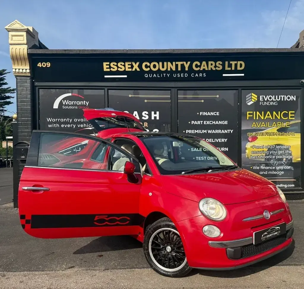 Used Fiat 500 Lounge 69 HP (50 kW) 2012 Red Hatchback