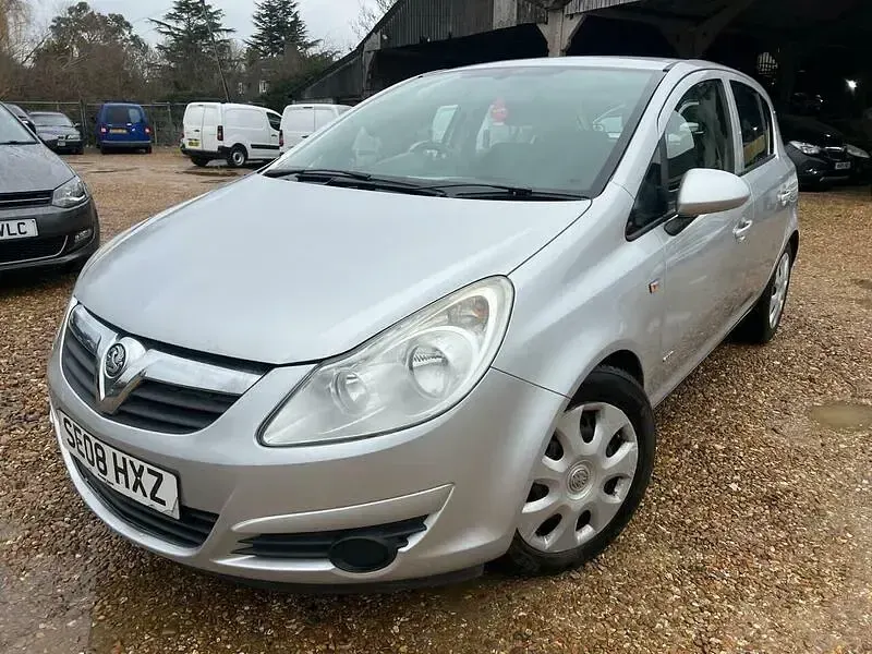 Used Vauxhall Corsa Club 89 HP (65 kW) 2008 Silver Hatchback