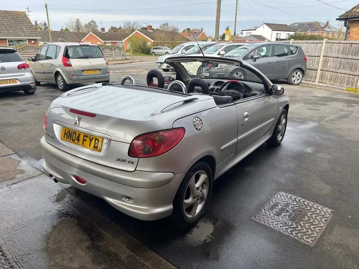 Used Peugeot 206 Allure 2004 Silver Cabriolet