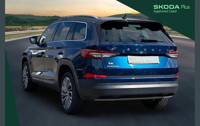 Used Skoda Kodiaq SE L Executive 150 HP (110 kW) 2023 Petrol blue metallic SUV