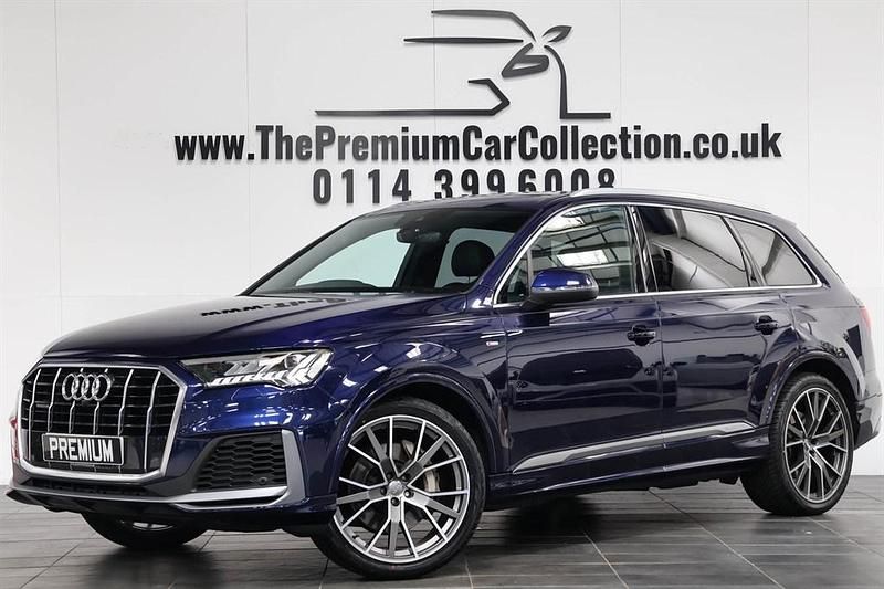 Navara blue Used 2020 Audi Q7 S-Line SUV | £36,980 - Image 1/4