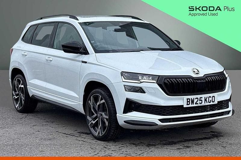 Used Skoda Karoq SportLine 147 HP (108 kW) 2025 Moon white metallic SUV