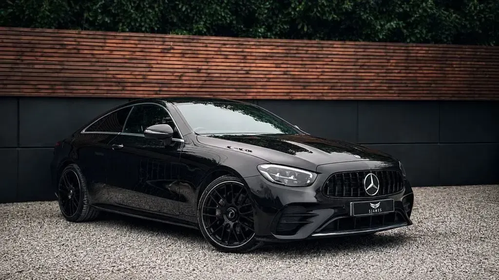 Used Mercedes E300 AMG line 2021 Black Coupe