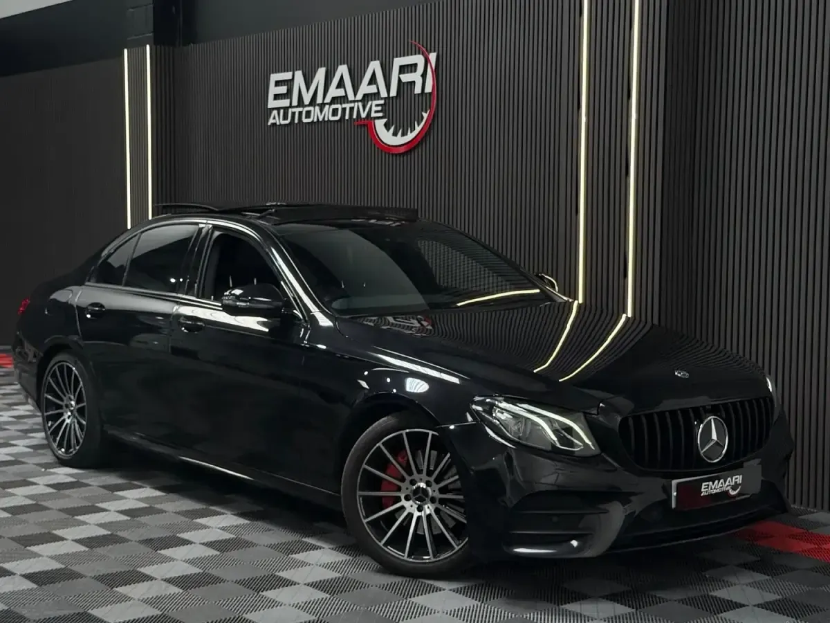 Used Mercedes E200 AMG line 150 HP (110 kW) 2017 Black Sedan